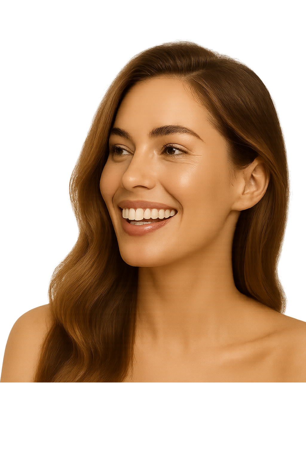Smiling woman with perfect teeth